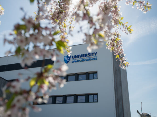 HZ Middelburg with a flowery tree in front of it